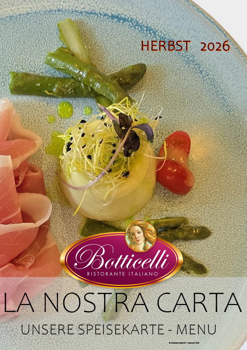 Speisekarte Ristorante Botticelli