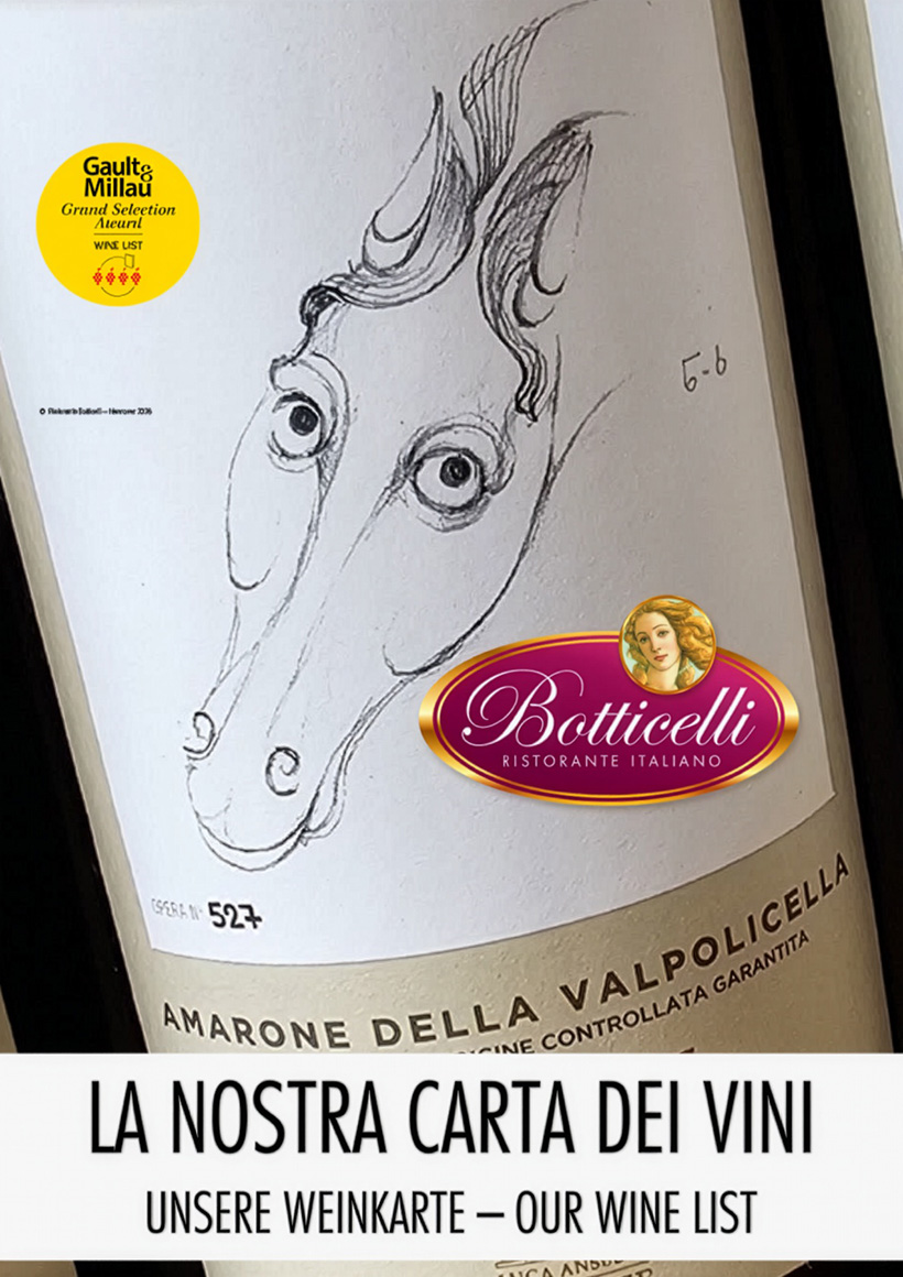 Weinkarte Ristorante Botticelli