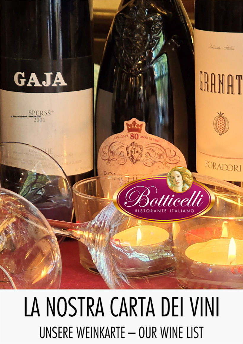 Weinkarte Ristorante Botticelli